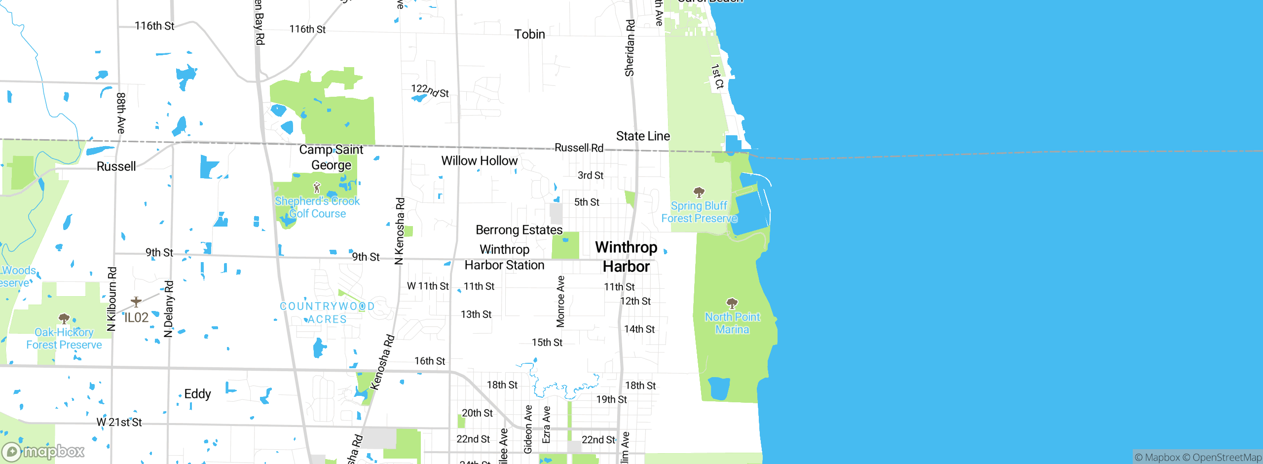 Map showing approximate location