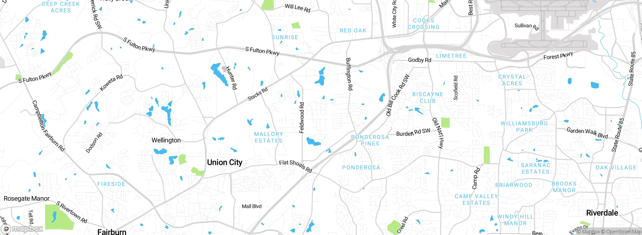 Map showing approximate location