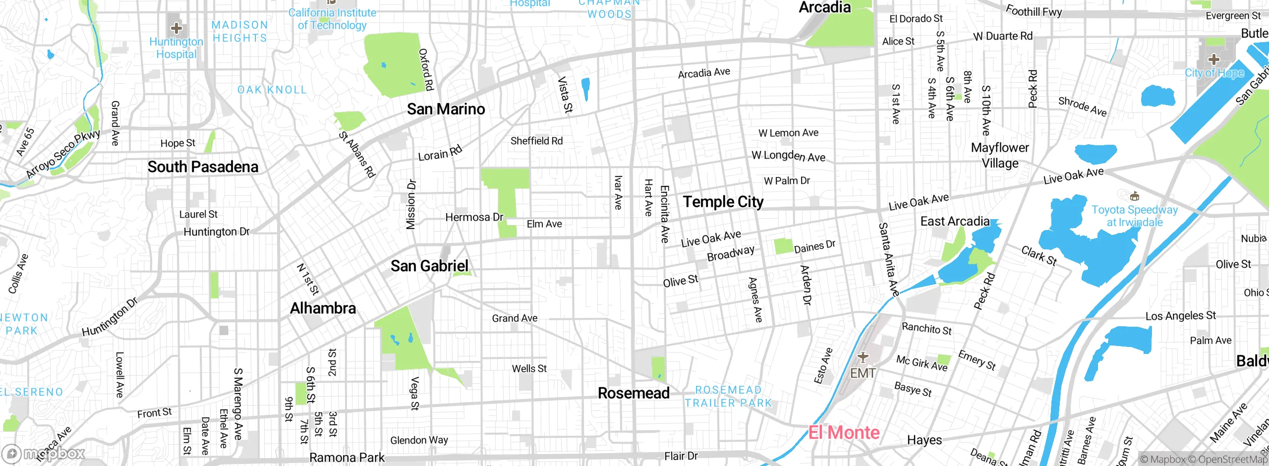 Map showing approximate location
