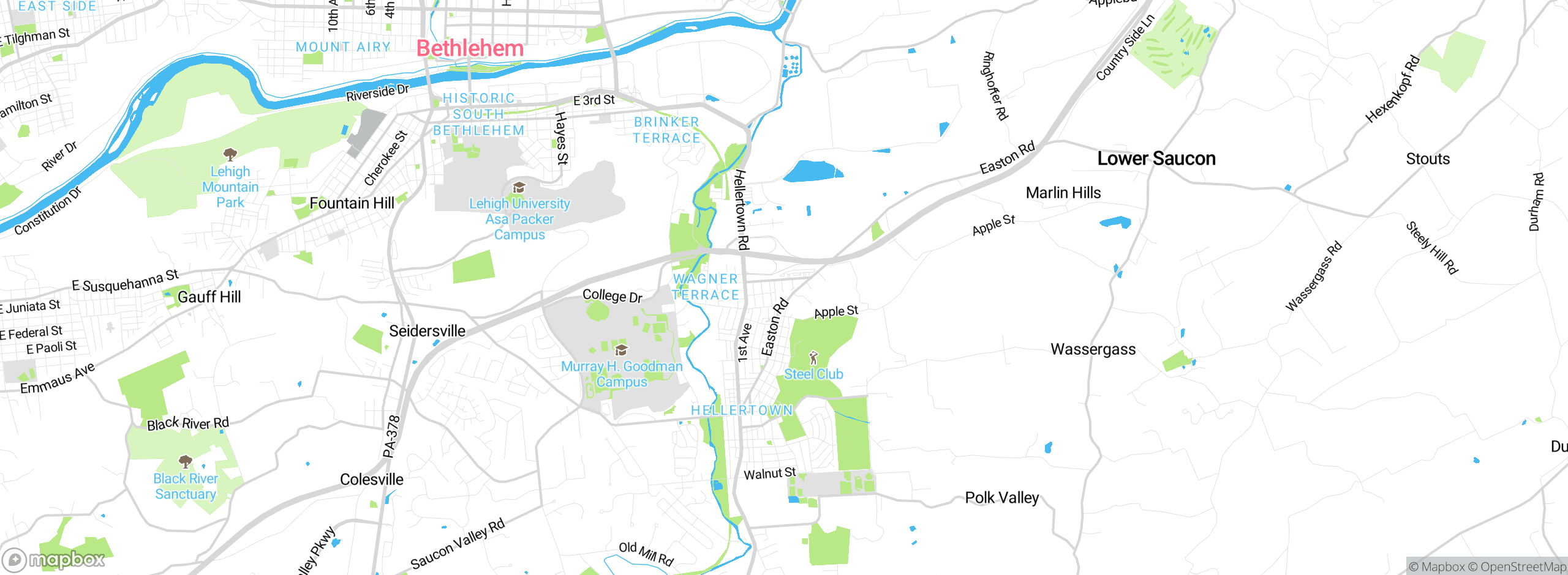 Map showing approximate location