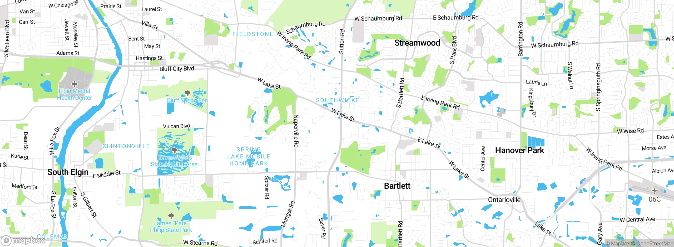 Map showing approximate location