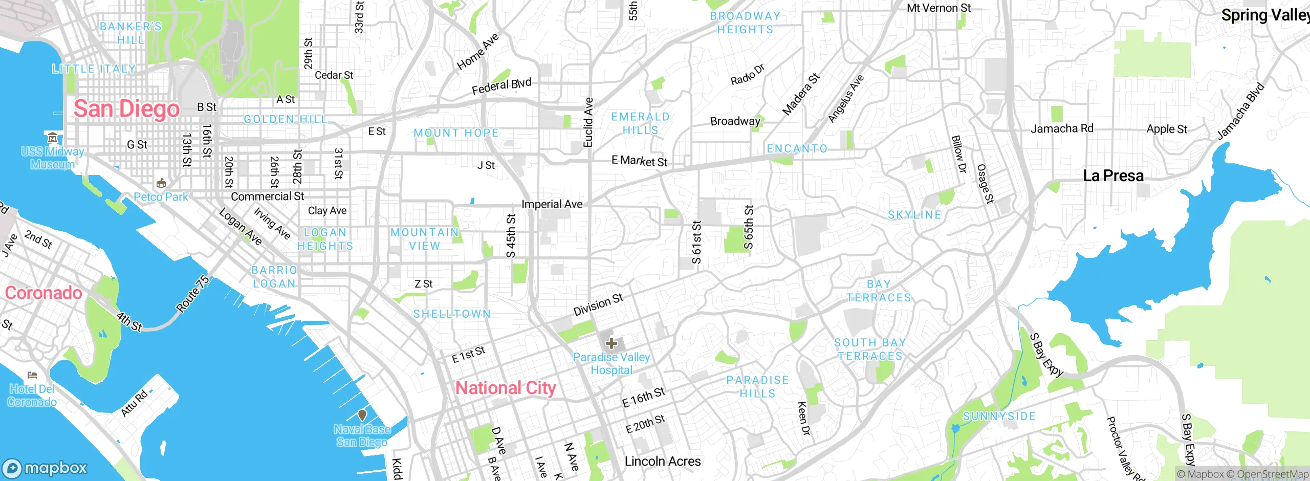 Map showing approximate location