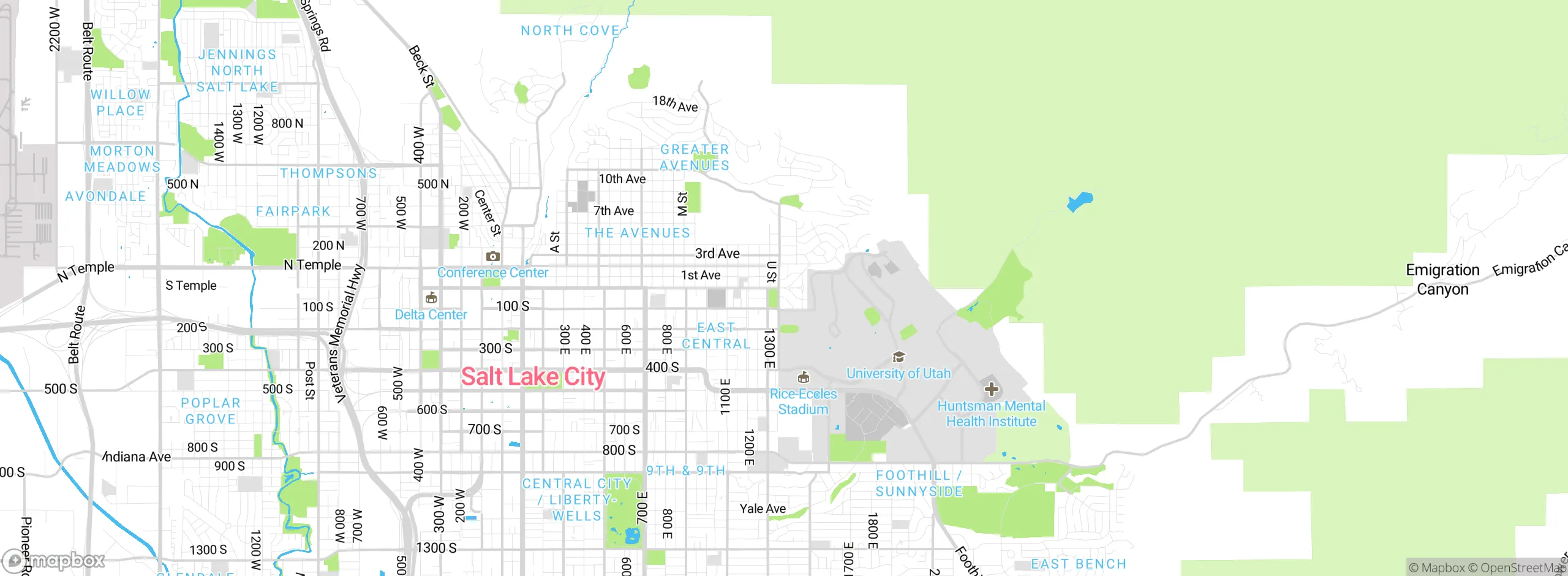 Map showing approximate location