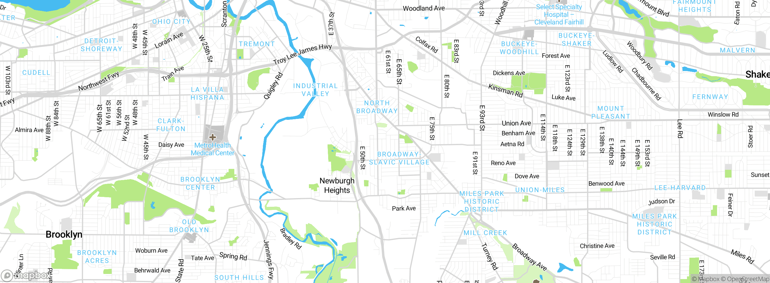 Map showing approximate location