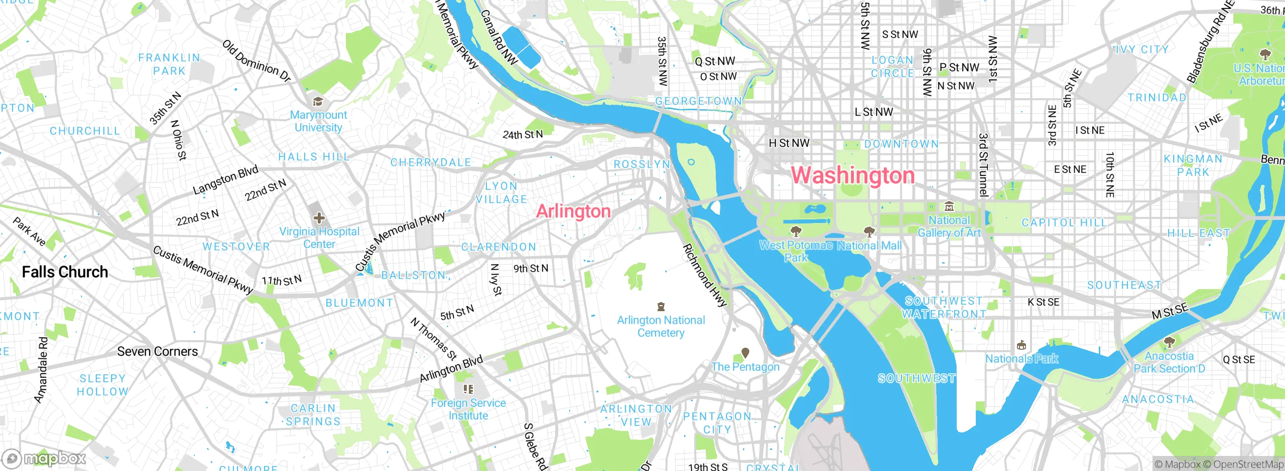 Map showing approximate location