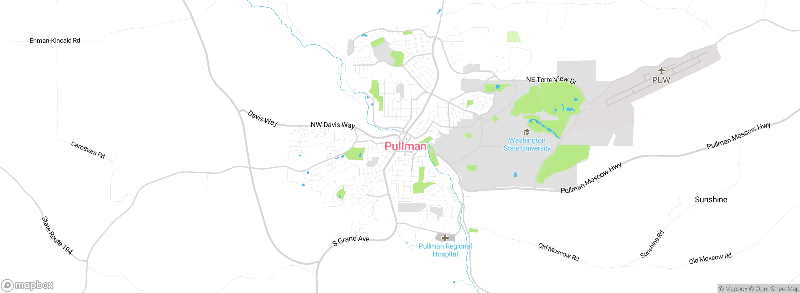 Map showing approximate location