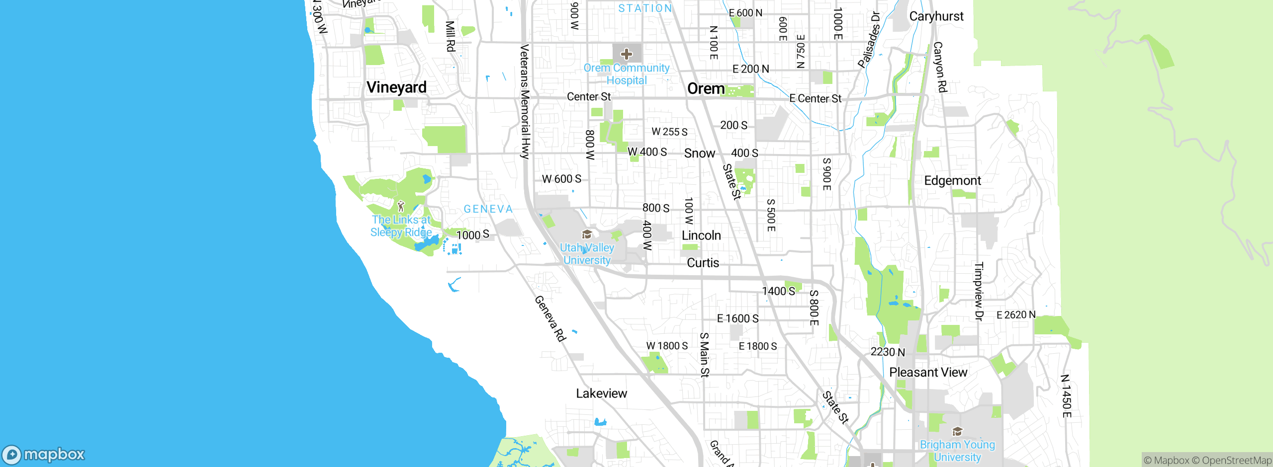 Map showing approximate location