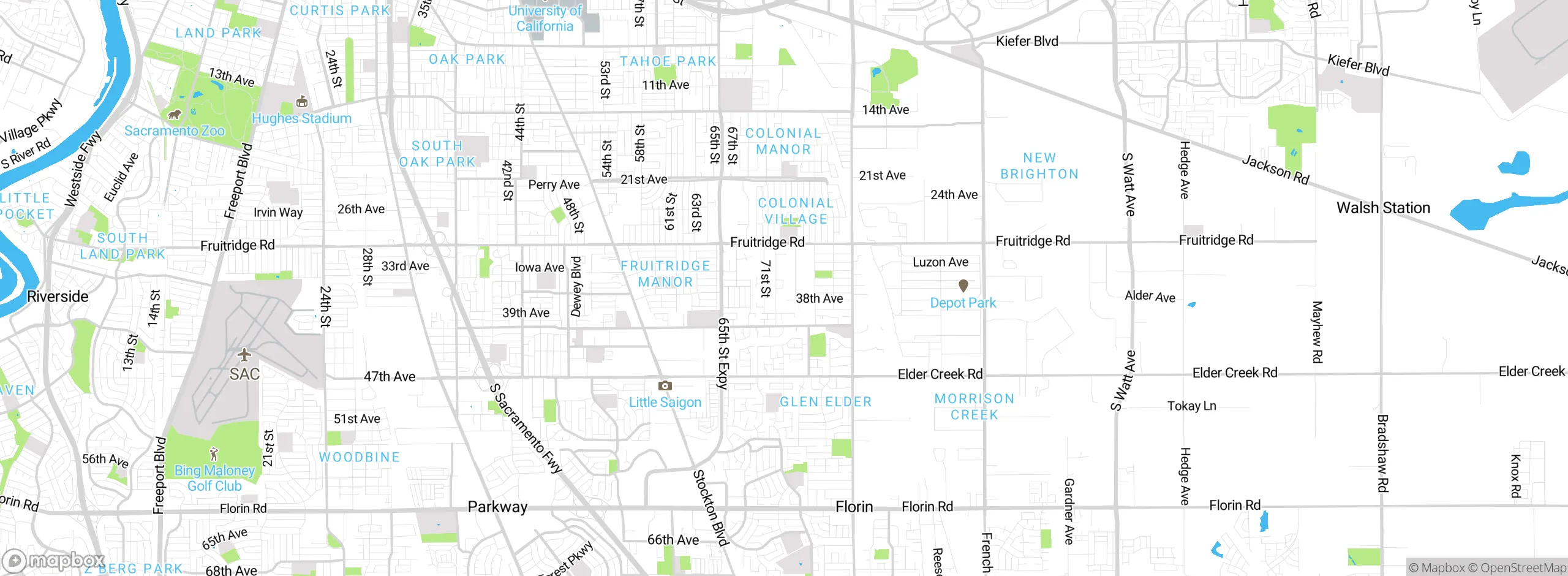 Map showing approximate location