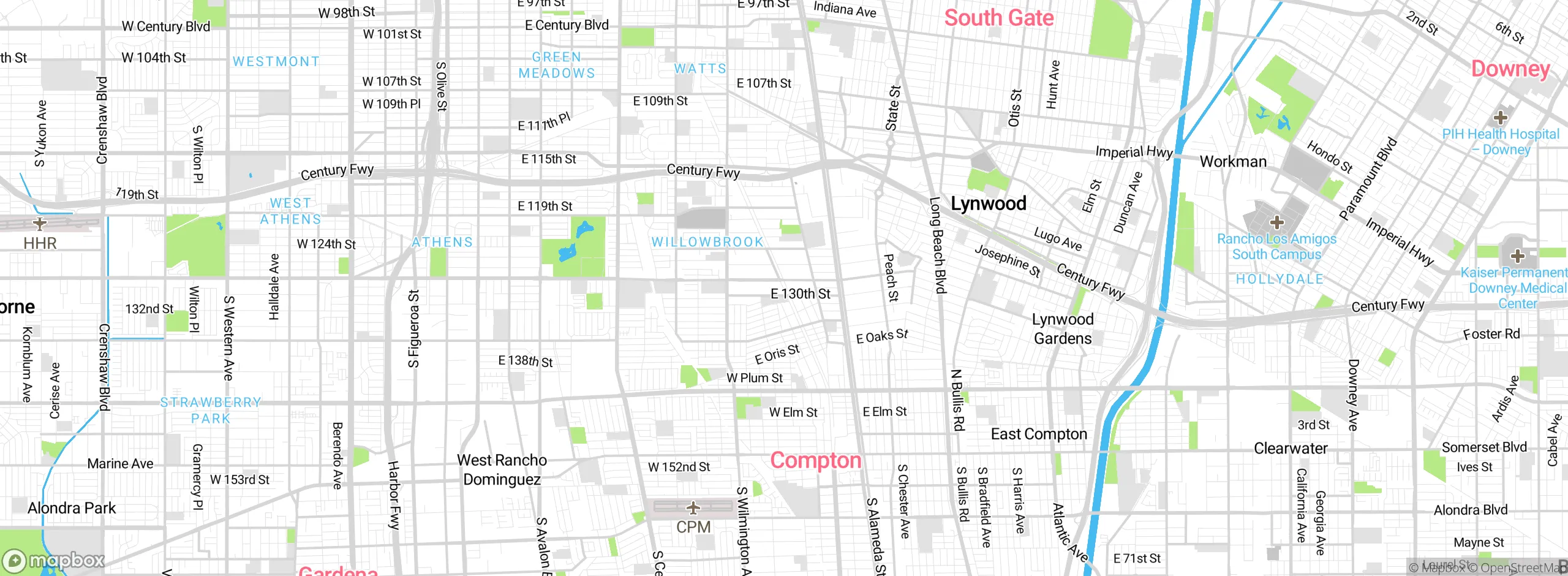 Map showing approximate location