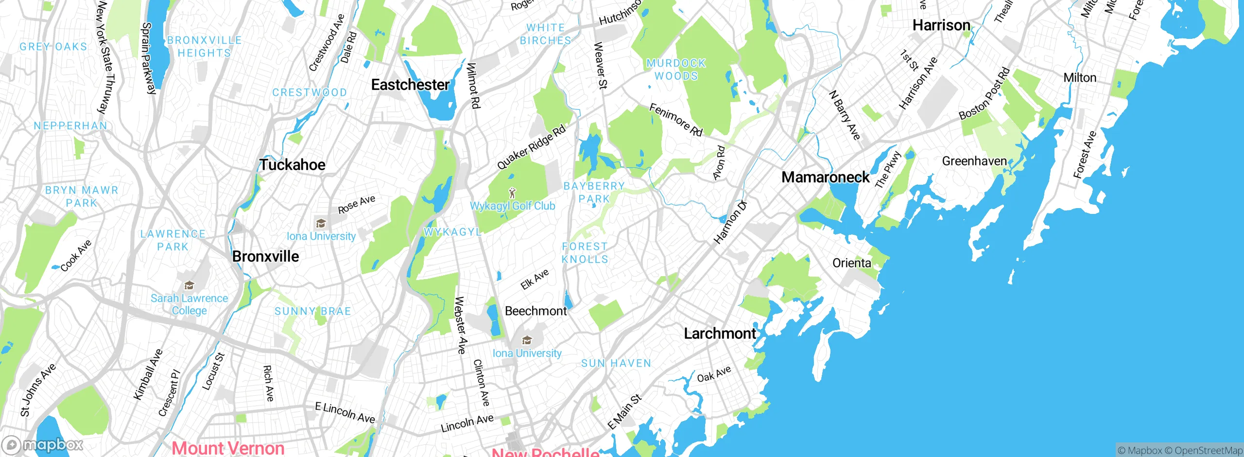Map showing approximate location