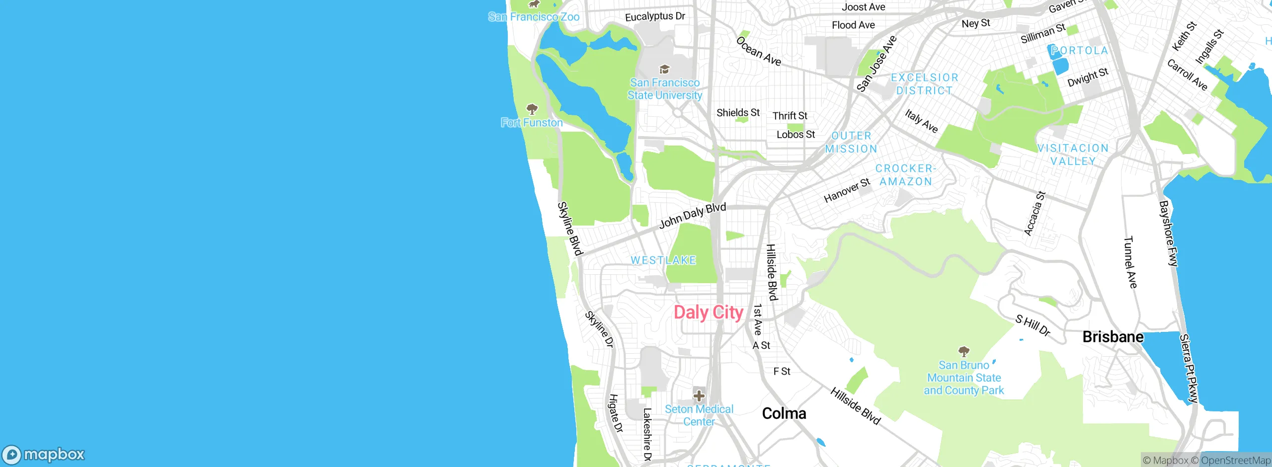 Map showing approximate location