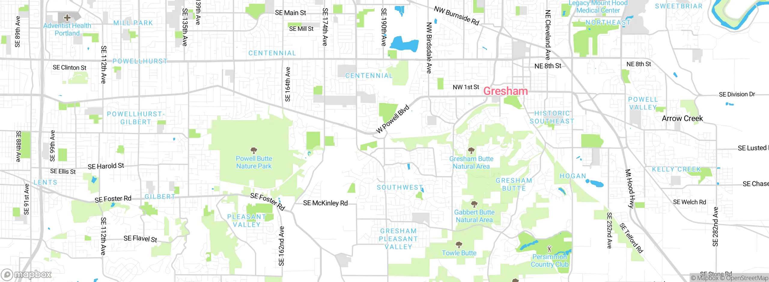 Map showing approximate location