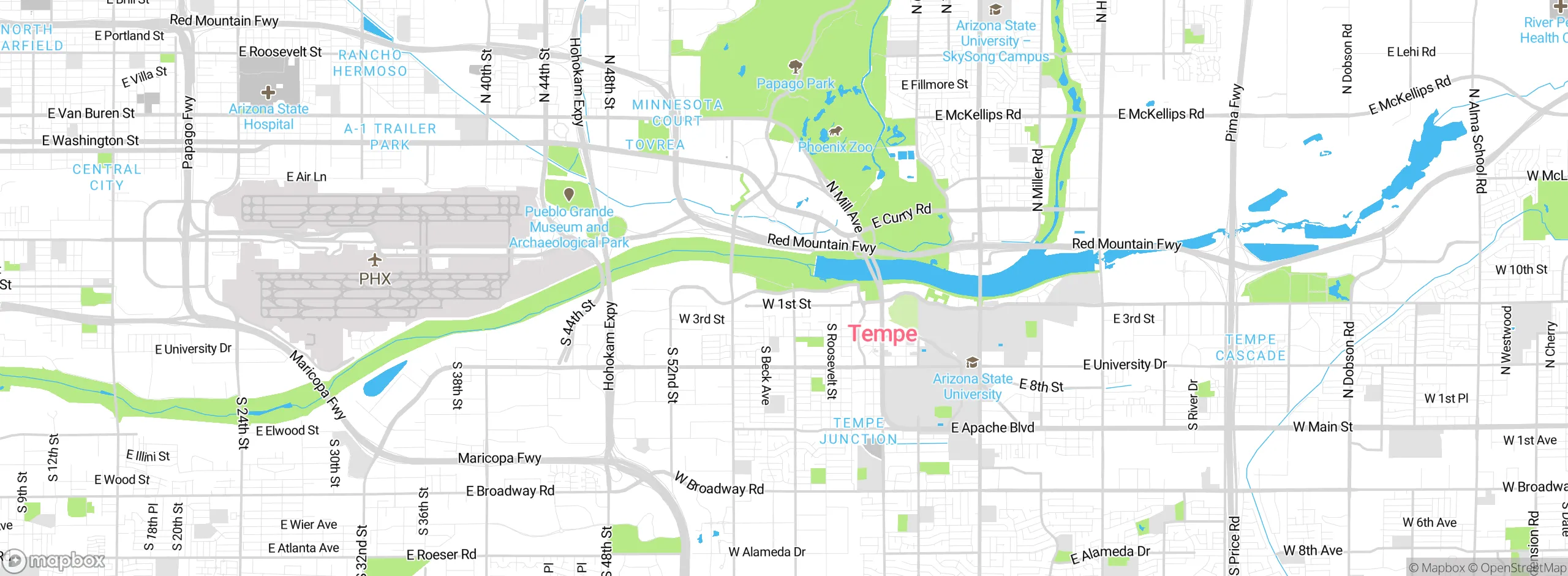 Map showing approximate location