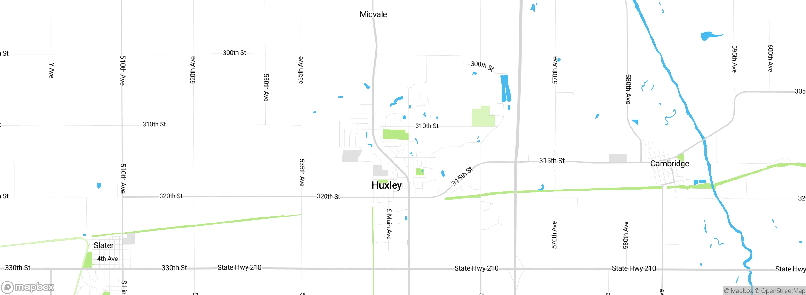 Map showing approximate location