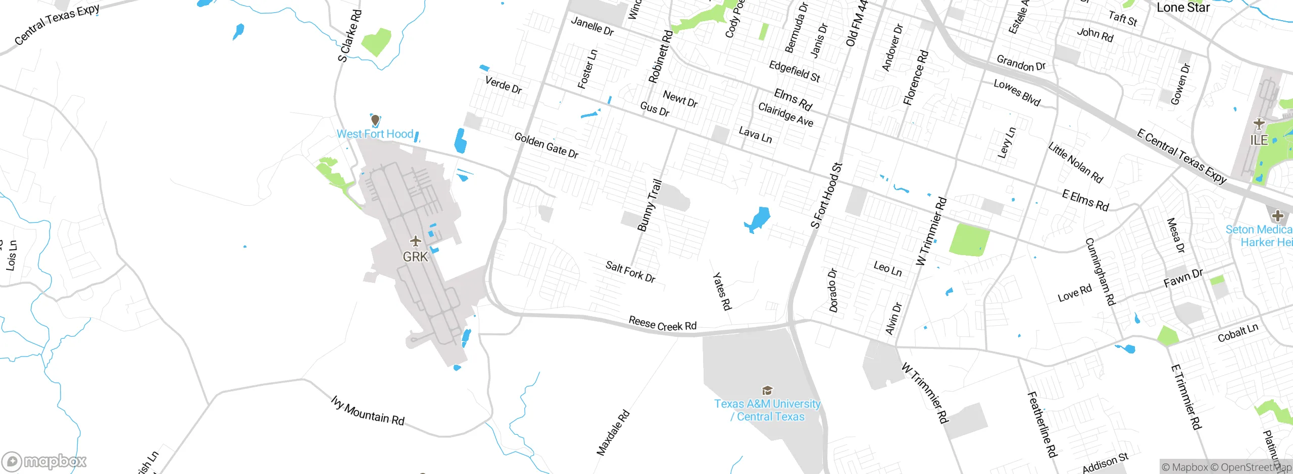 Map showing approximate location