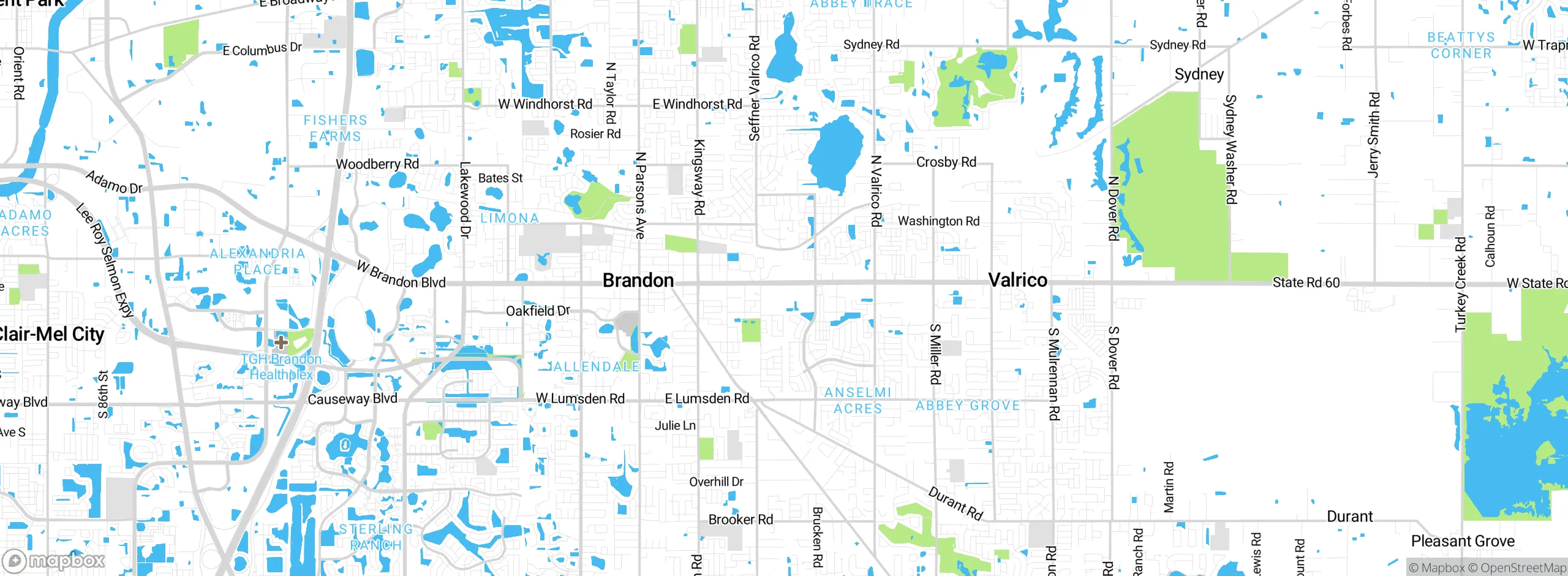 Map showing approximate location
