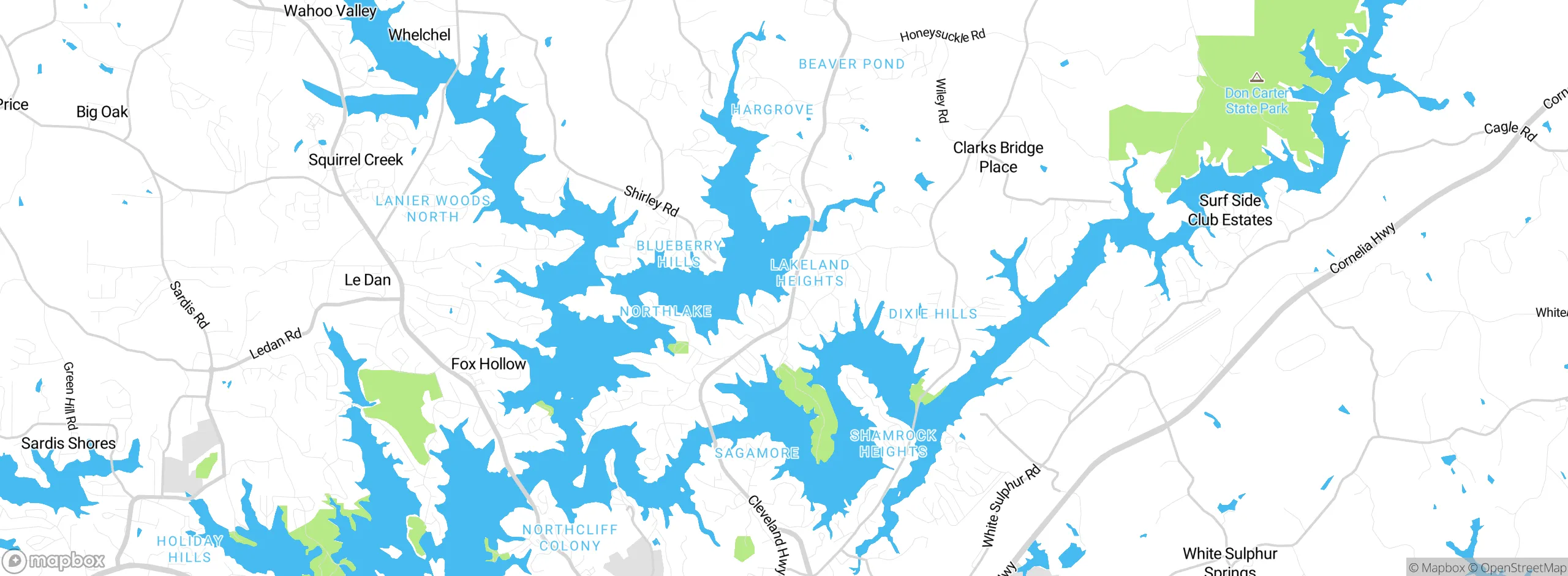 Map showing approximate location