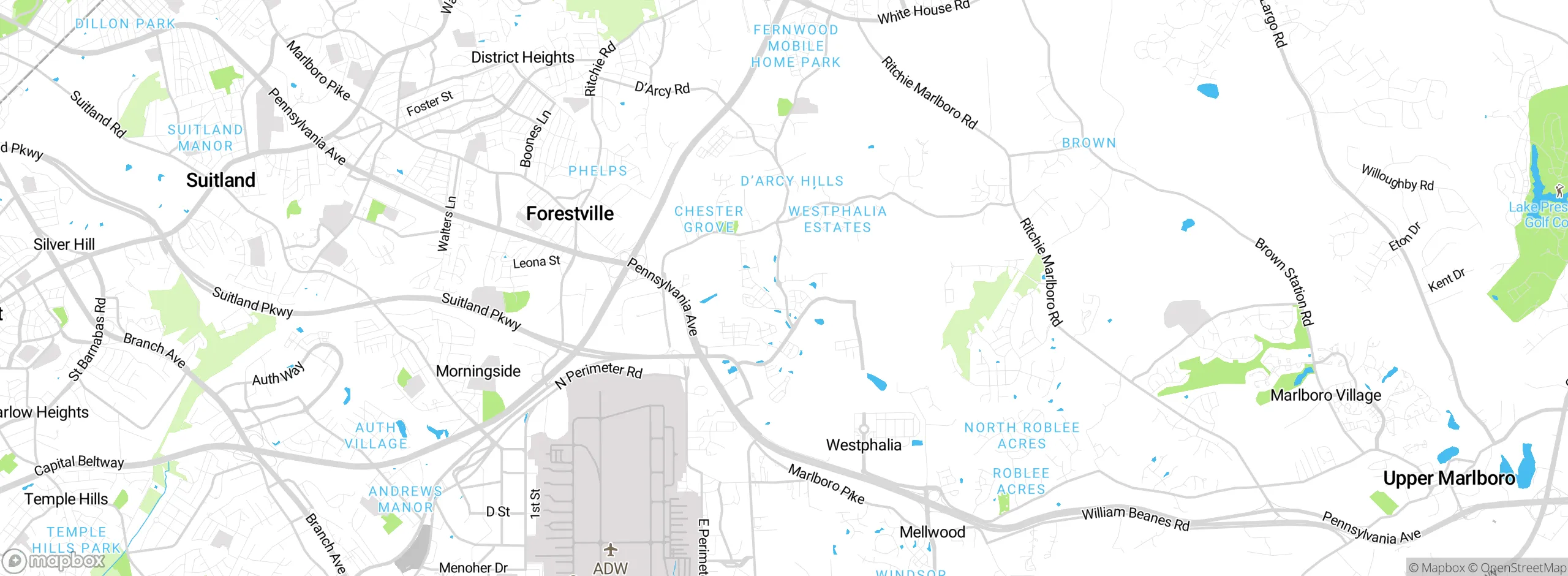 Map showing approximate location