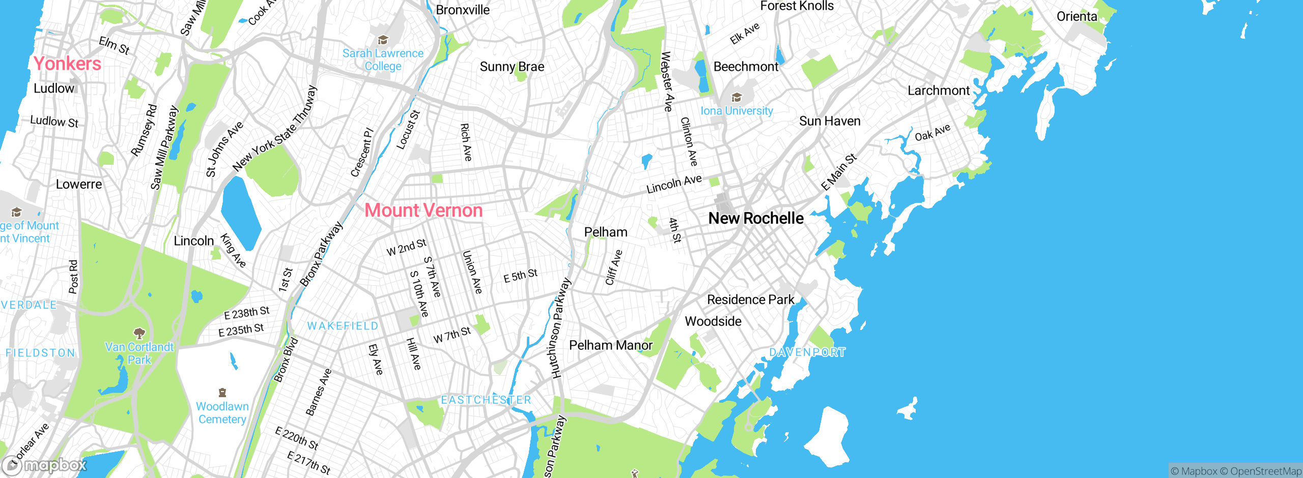 Map showing approximate location