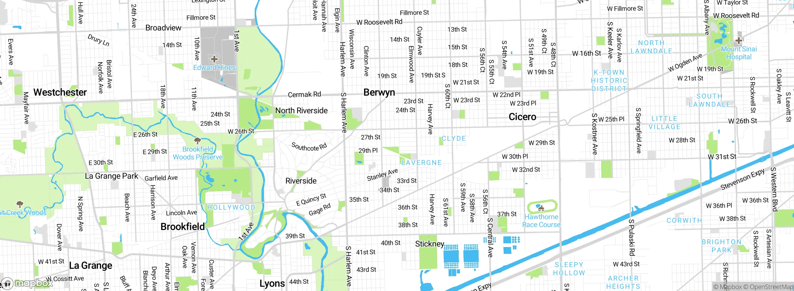 Map showing approximate location