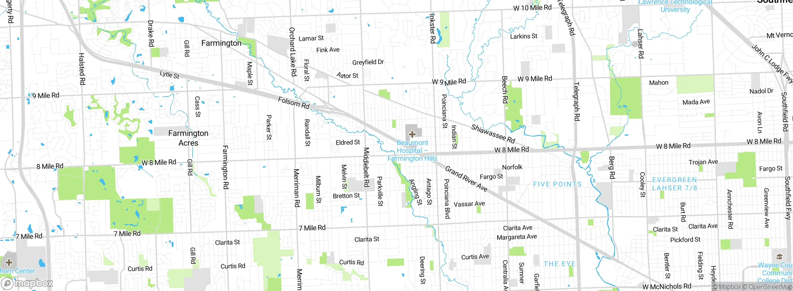 Map showing approximate location