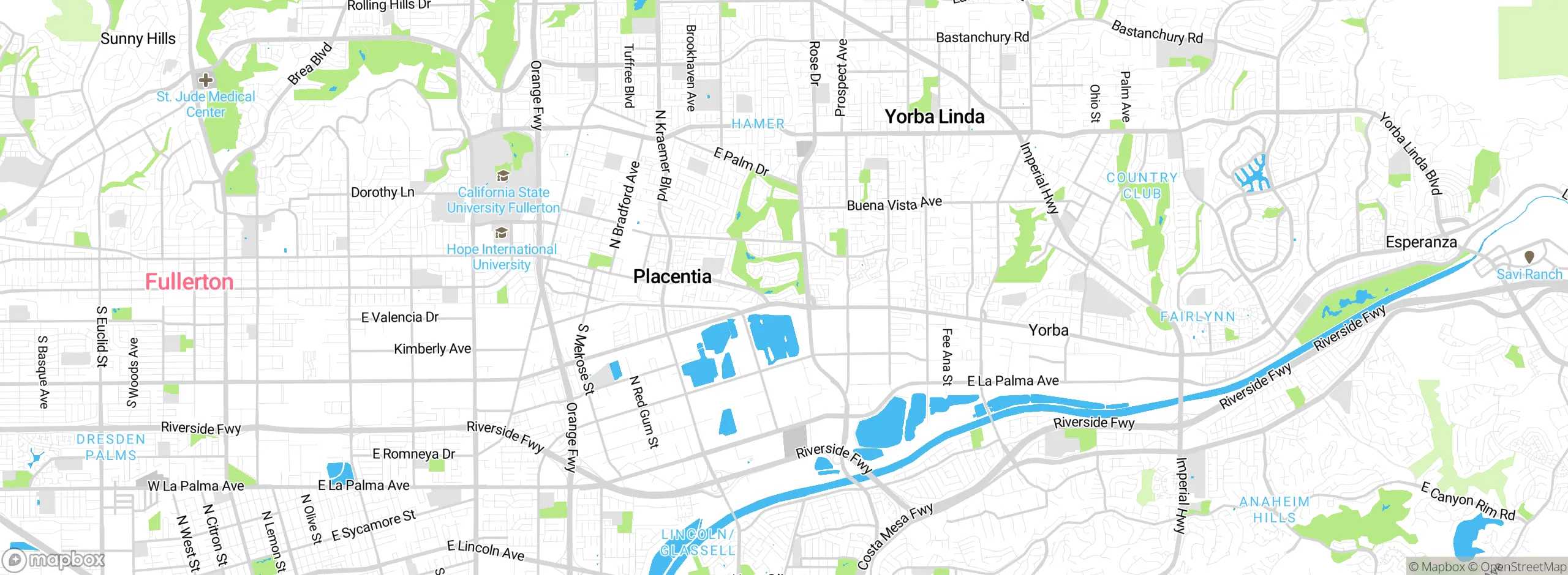 Map showing approximate location