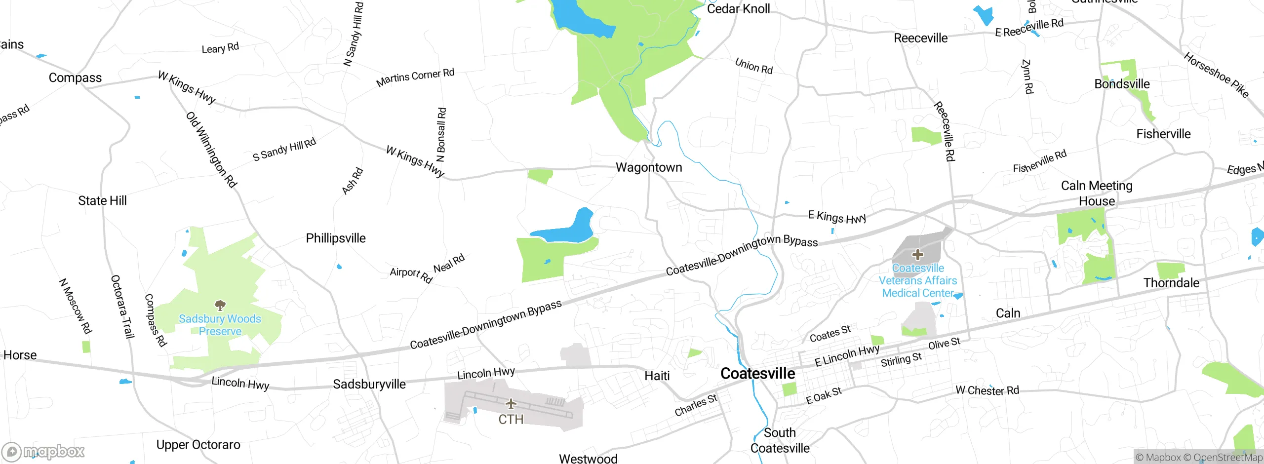 Map showing approximate location