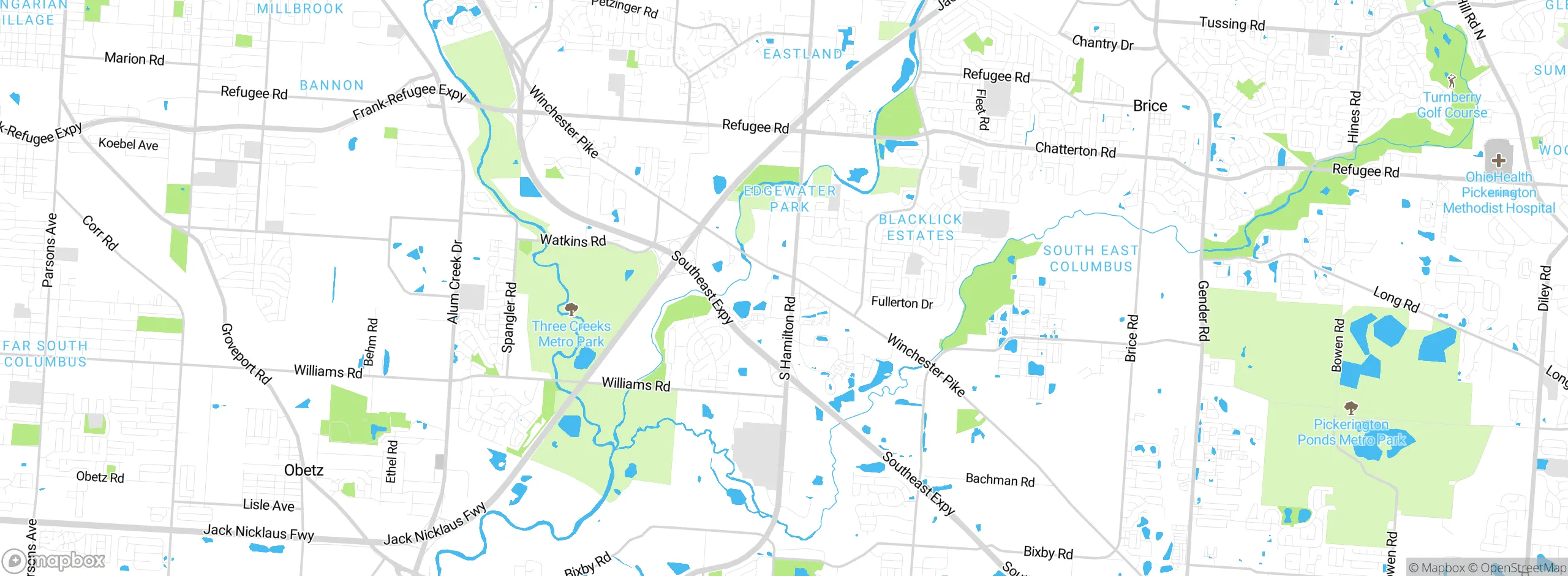 Map showing approximate location