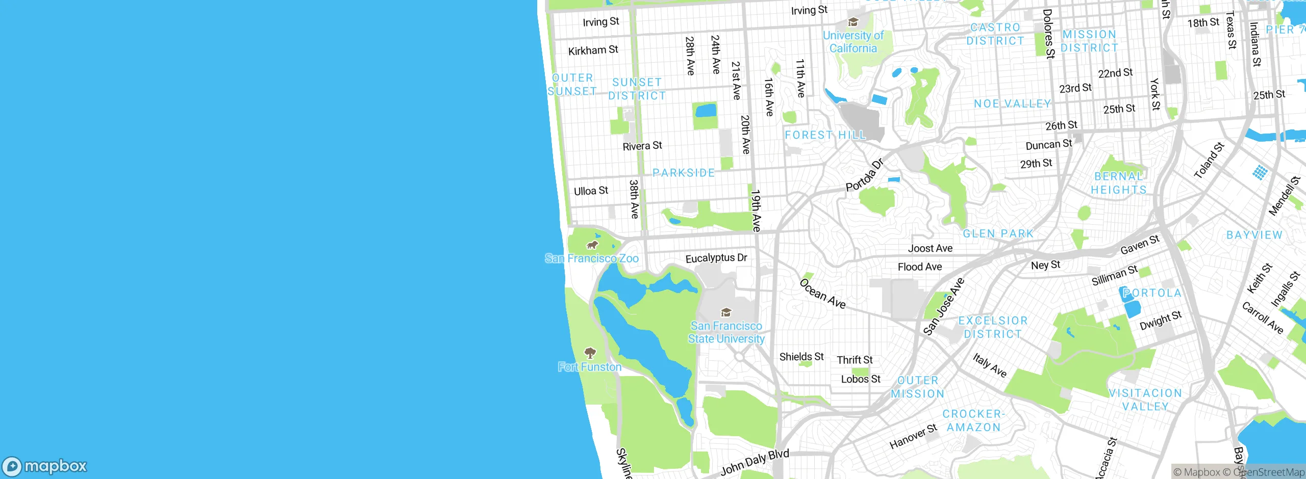 Map showing approximate location
