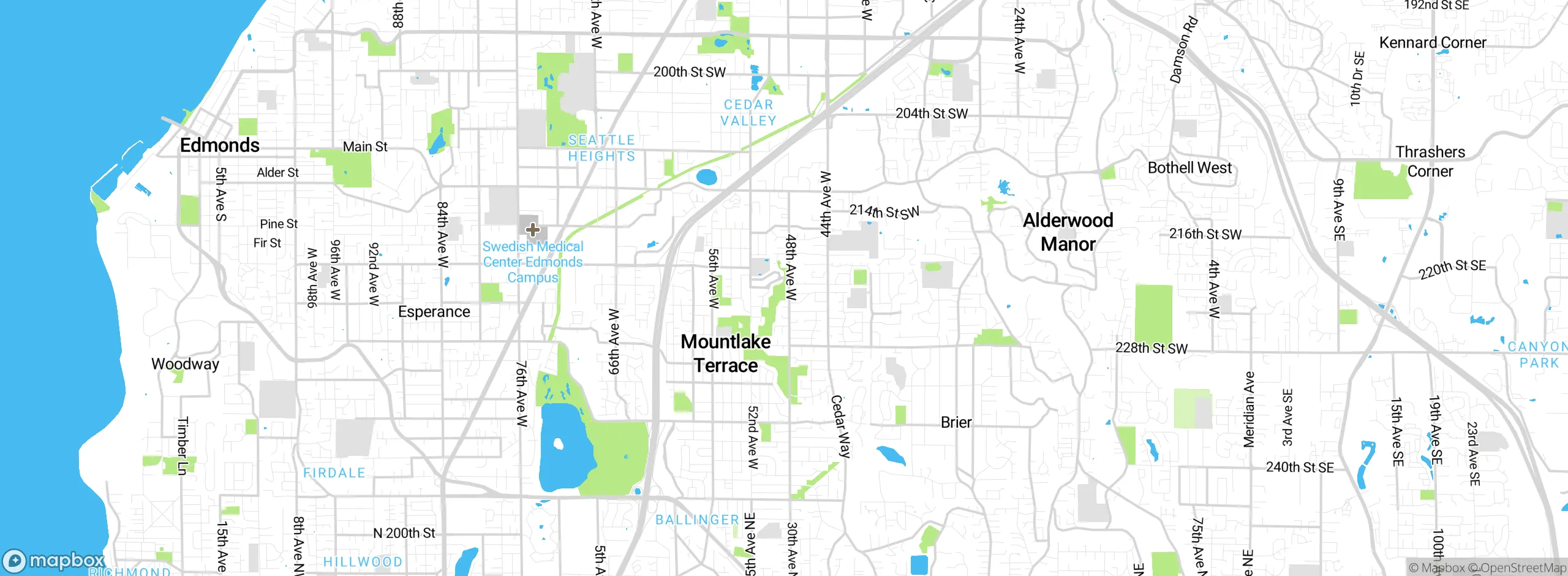 Map showing approximate location