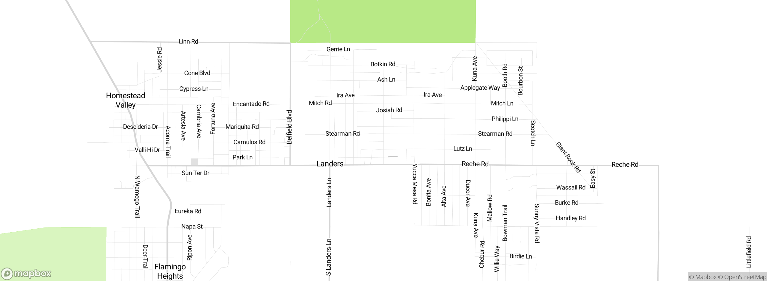 Map showing approximate location