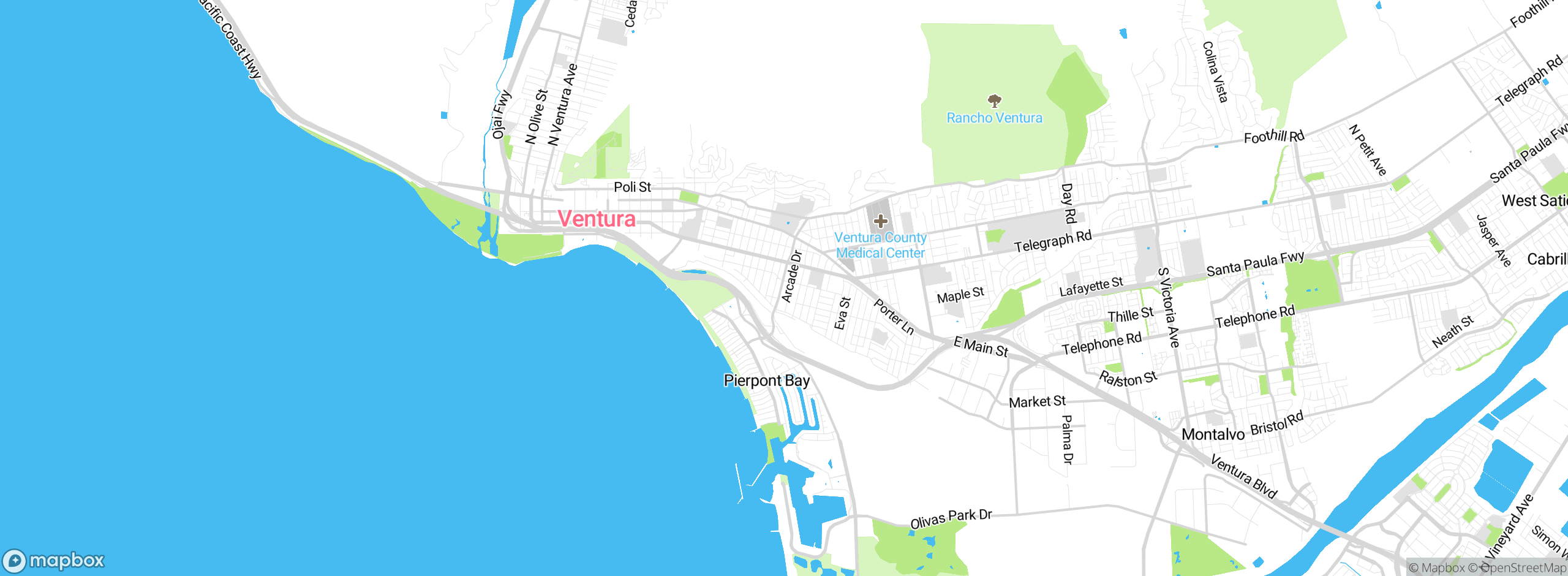 Map showing approximate location