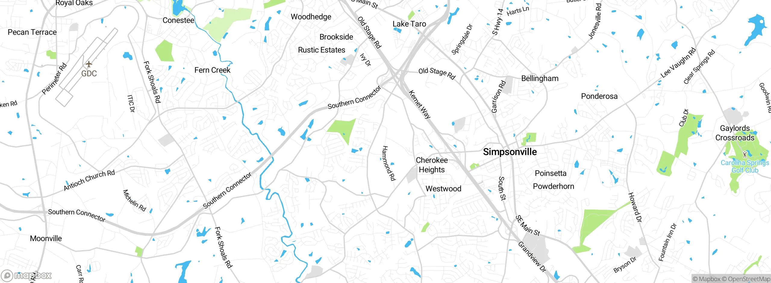 Map showing approximate location