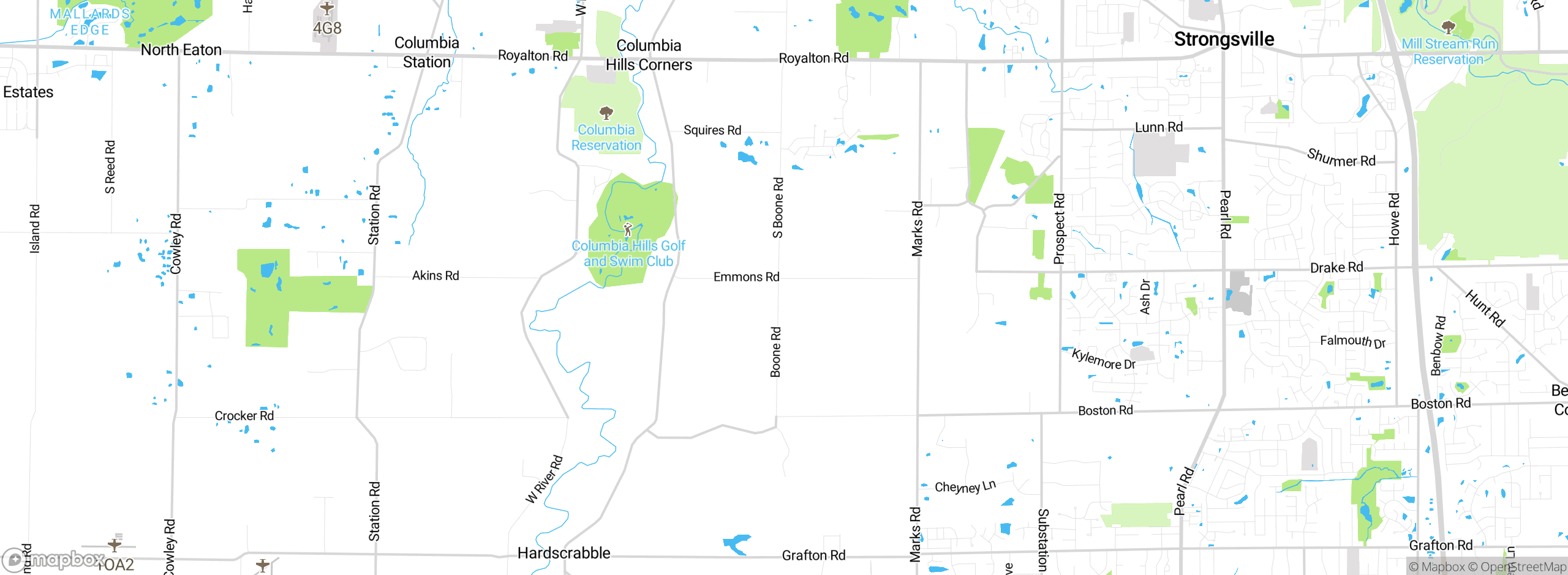 Map showing approximate location