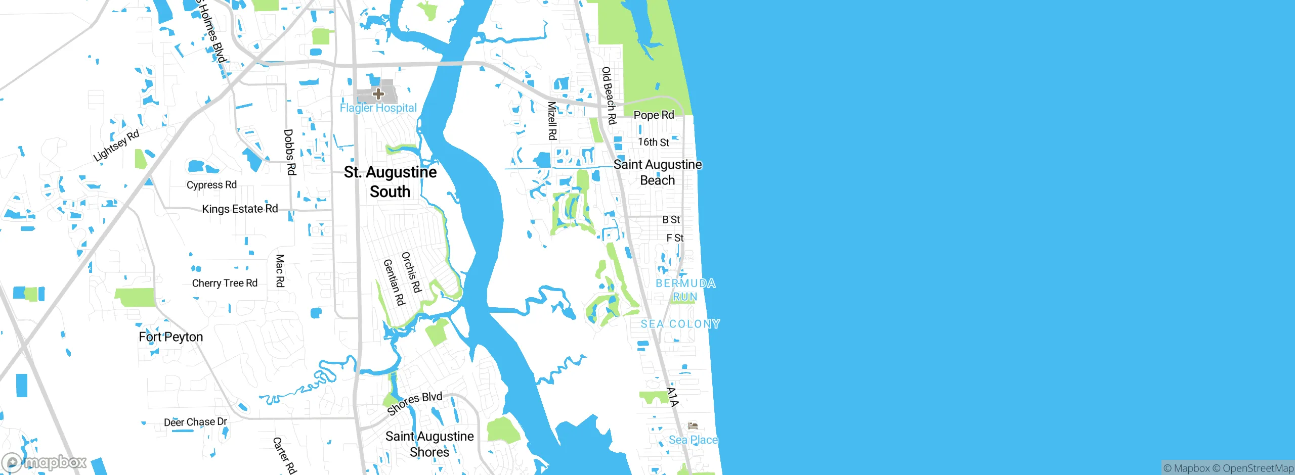 Map showing approximate location