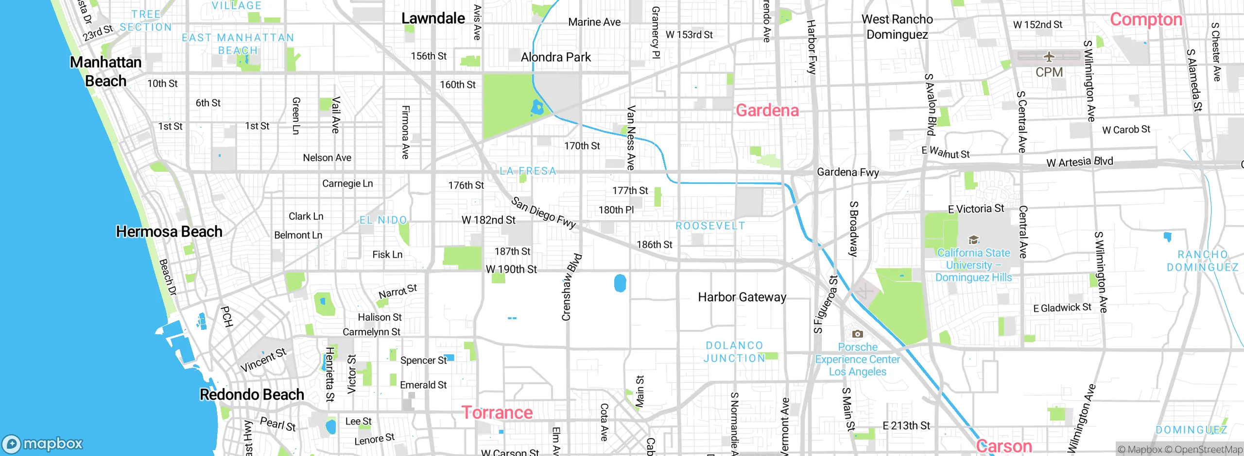Map showing approximate location