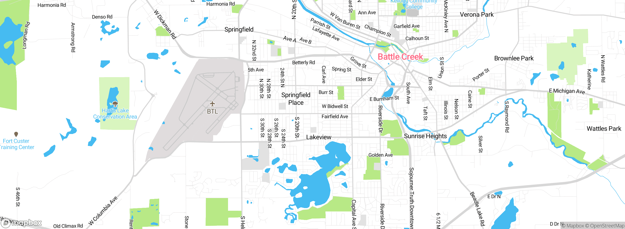 Map showing approximate location