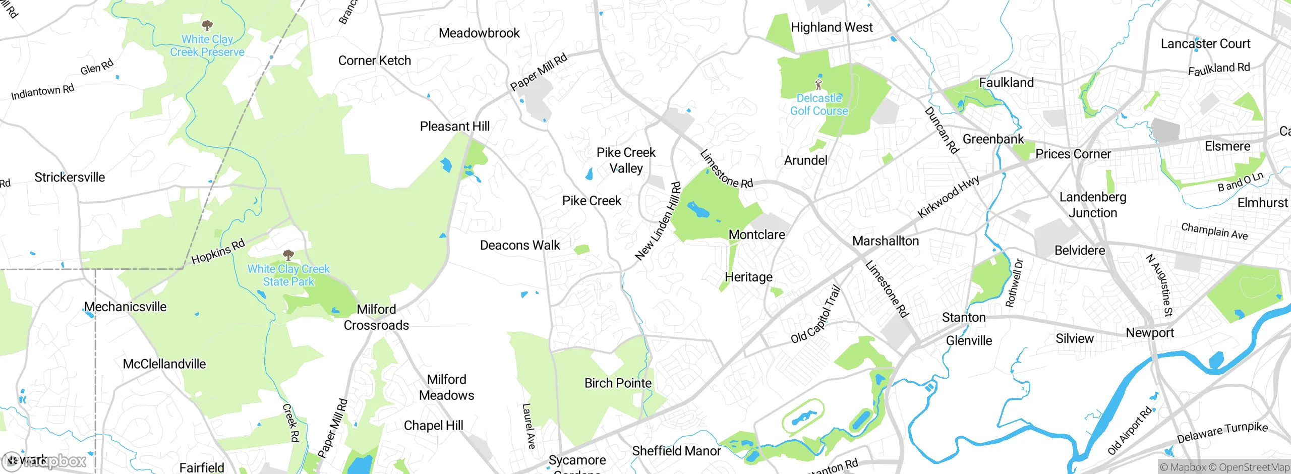 Map showing approximate location