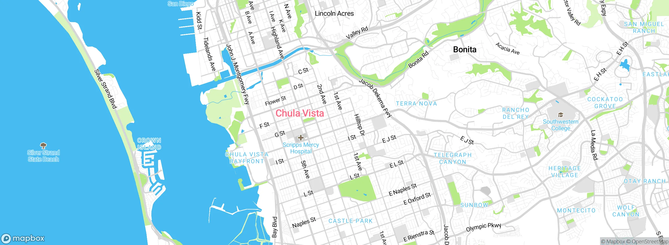Map showing approximate location