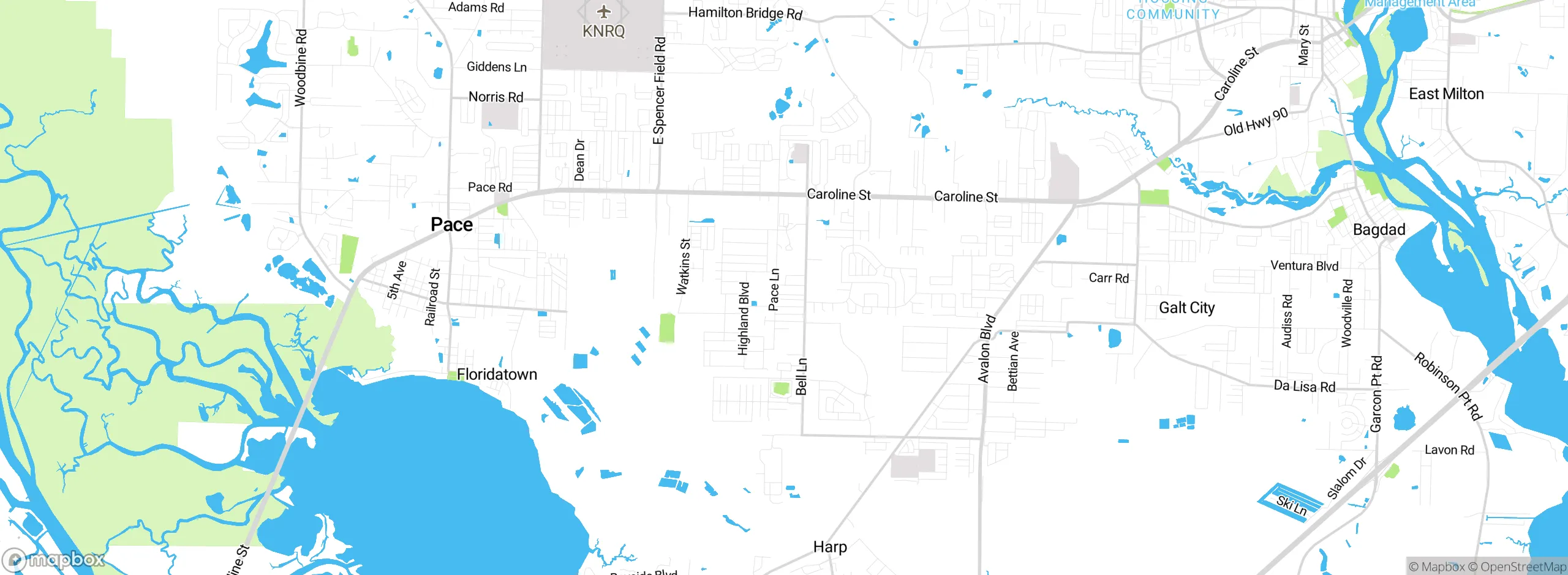 Map showing approximate location