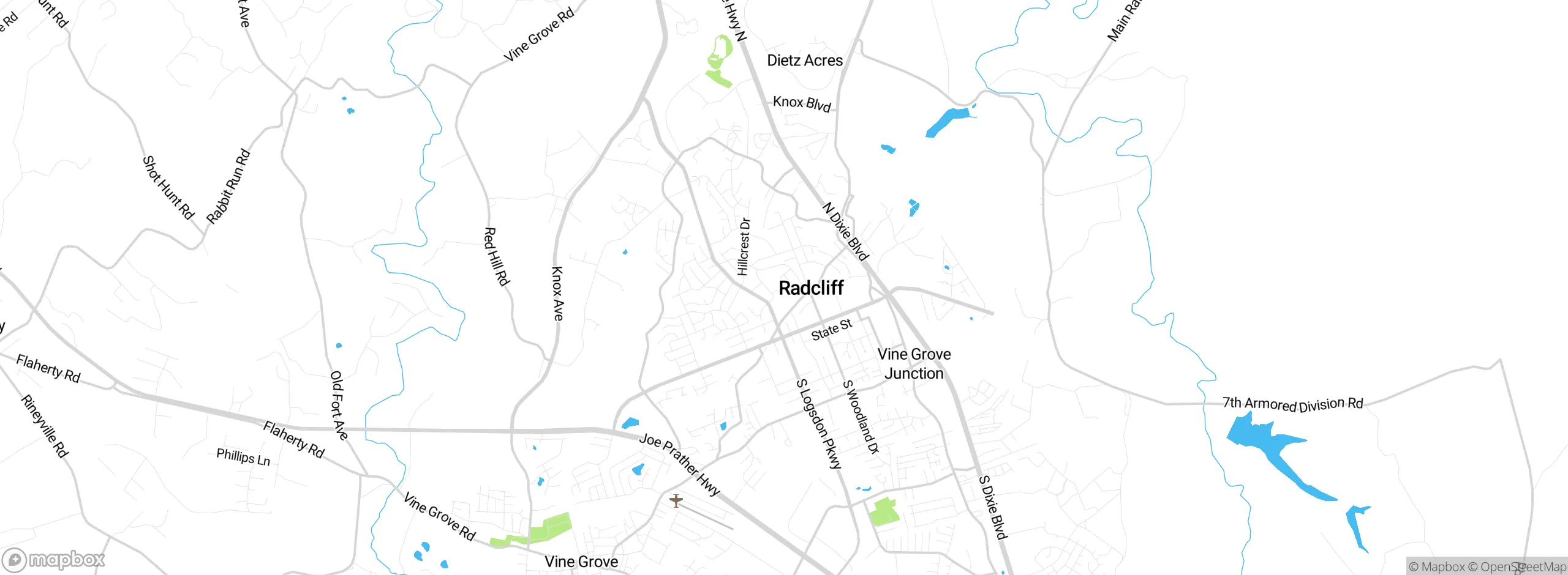 Map showing approximate location