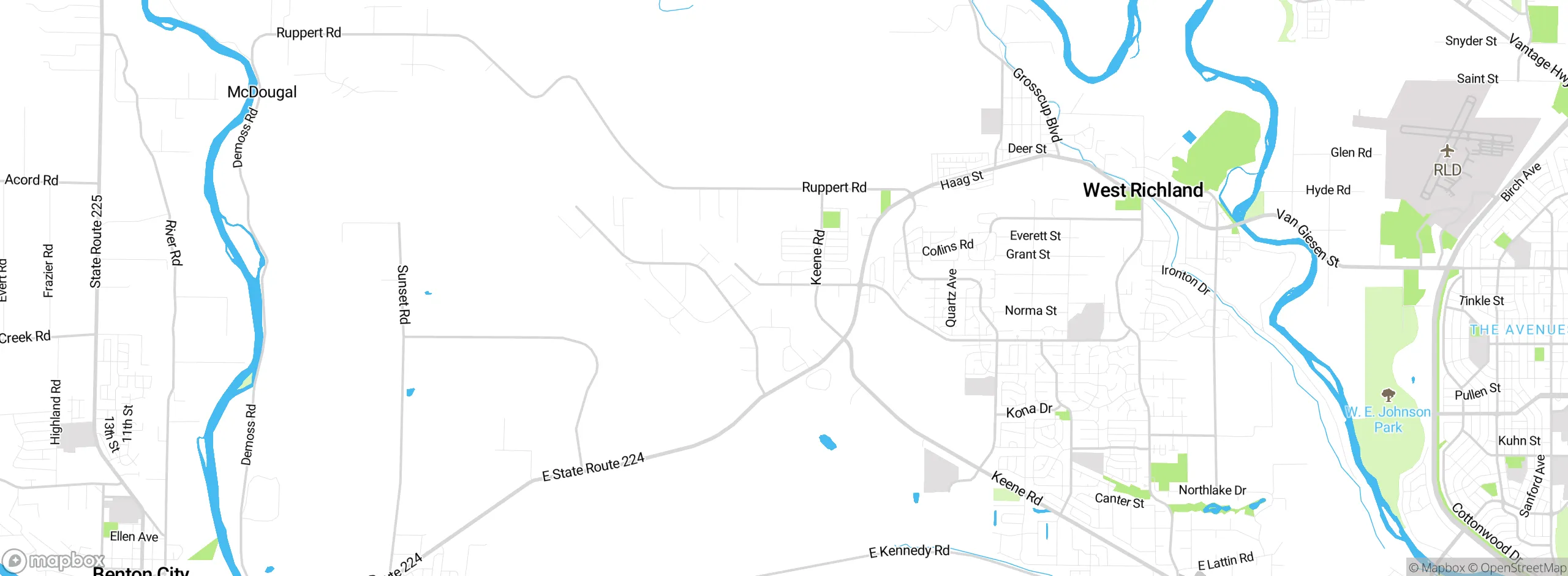 Map showing approximate location