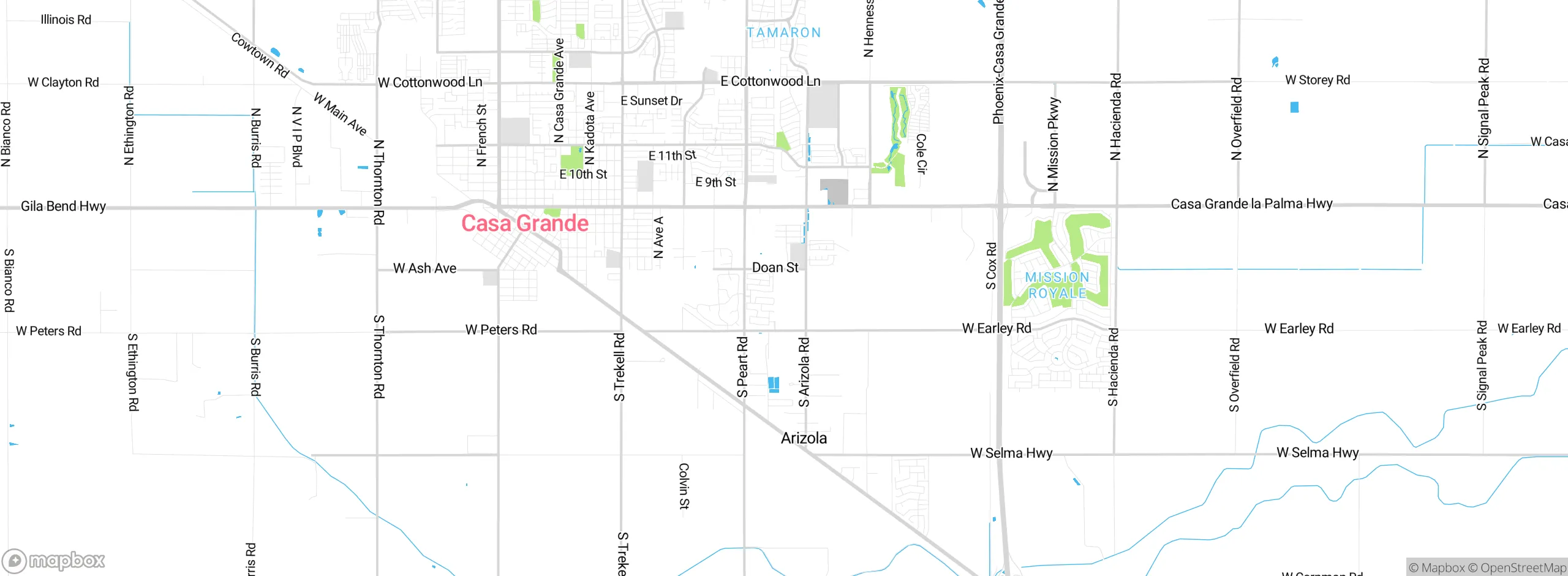 Map showing approximate location