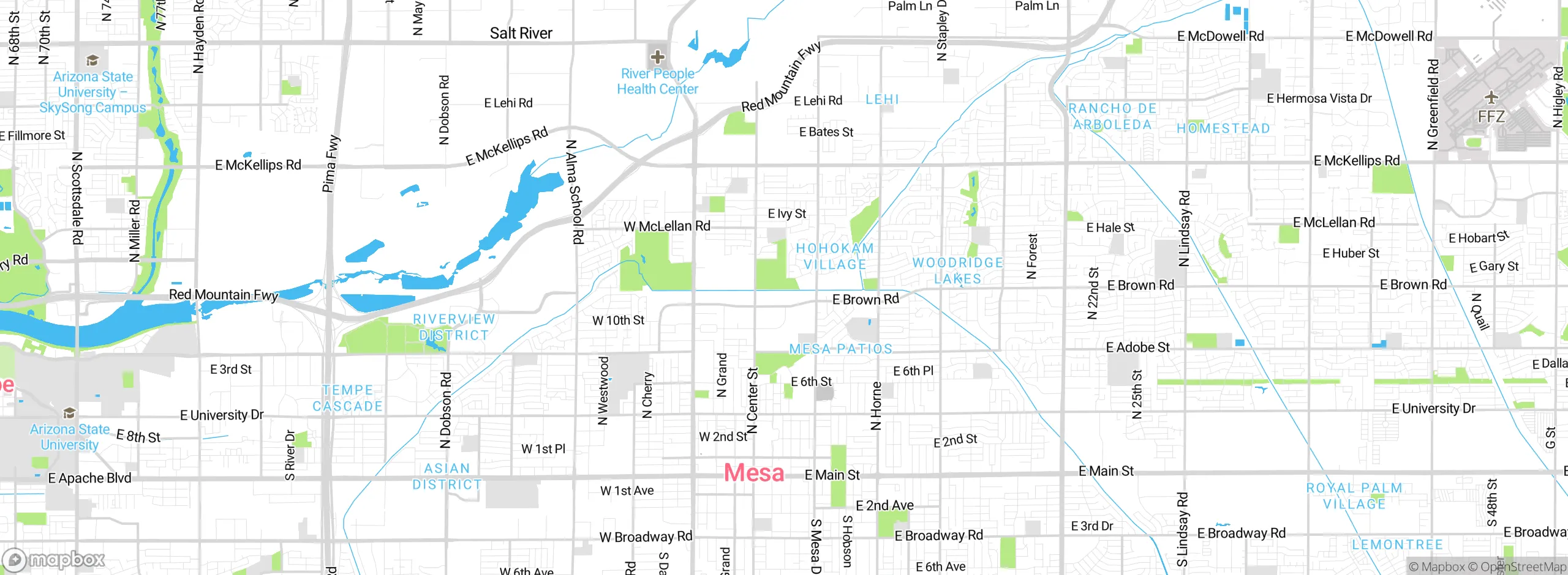 Map showing approximate location