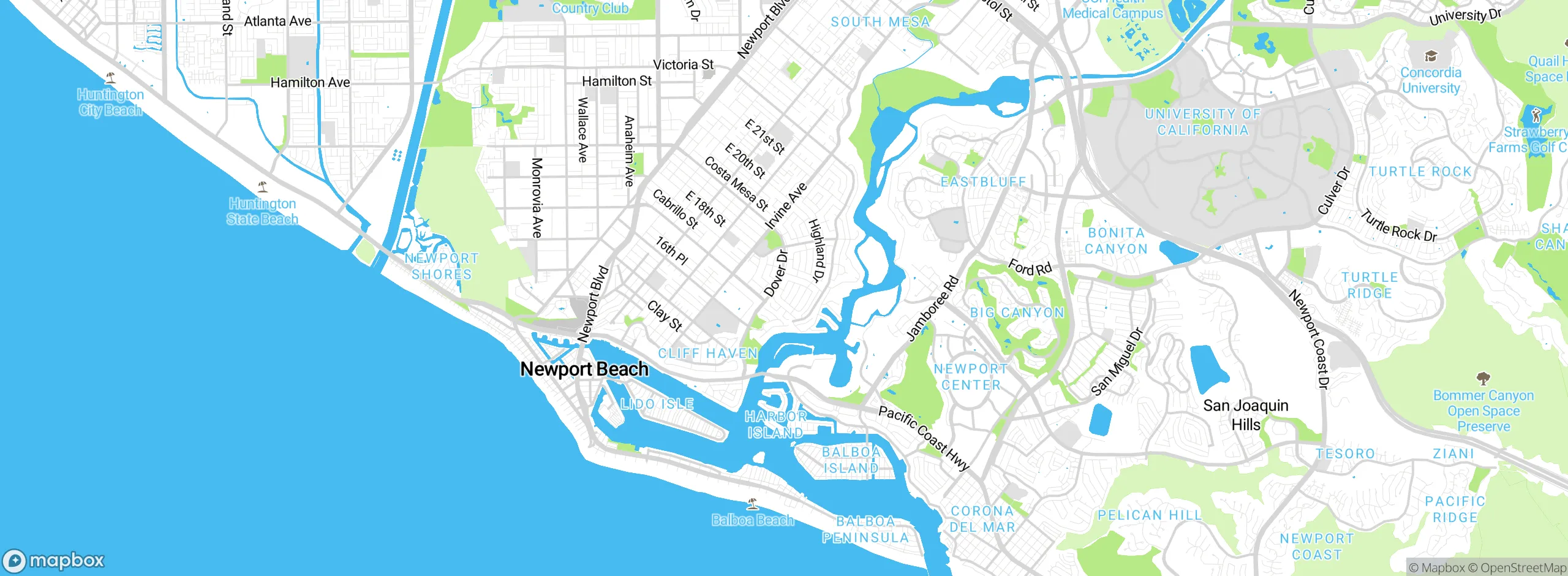Map showing approximate location