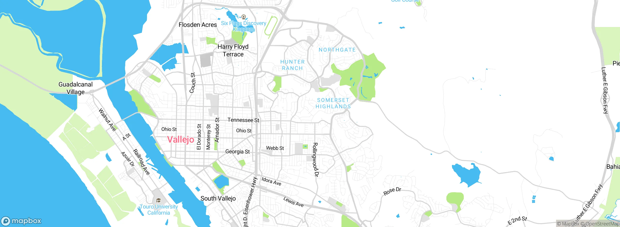 Map showing approximate location
