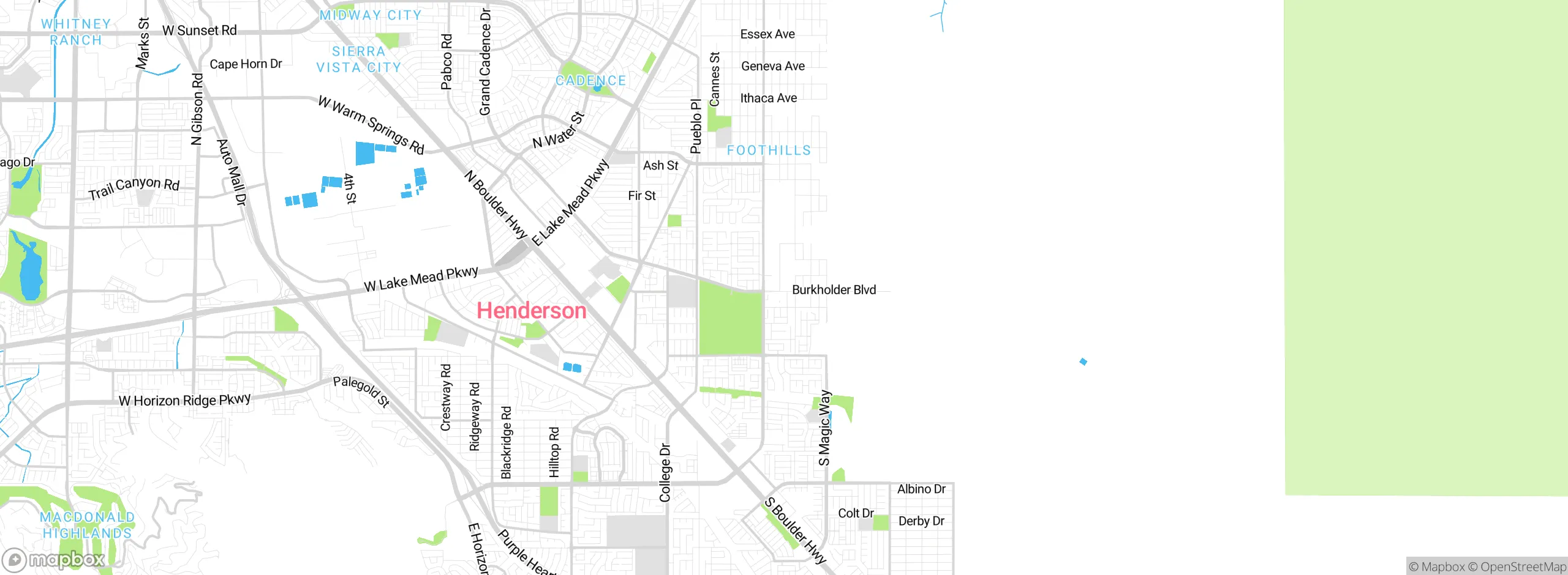 Map showing approximate location