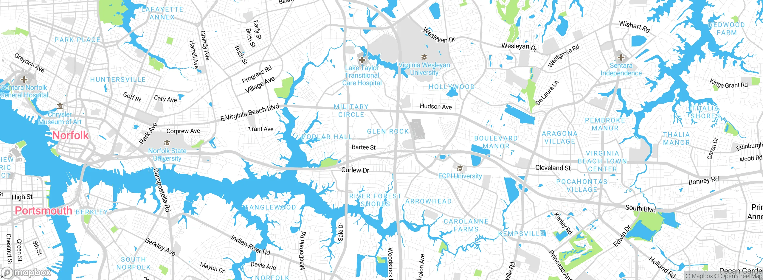 Map showing approximate location