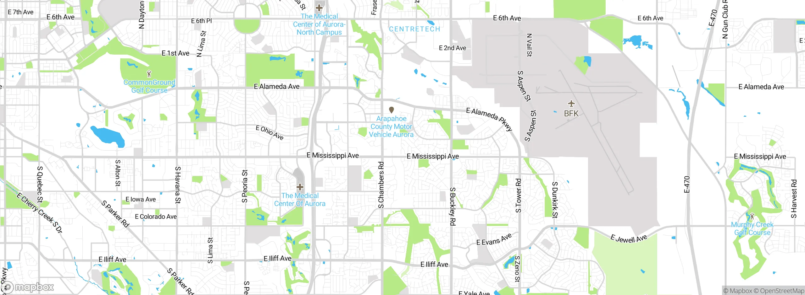 Map showing approximate location
