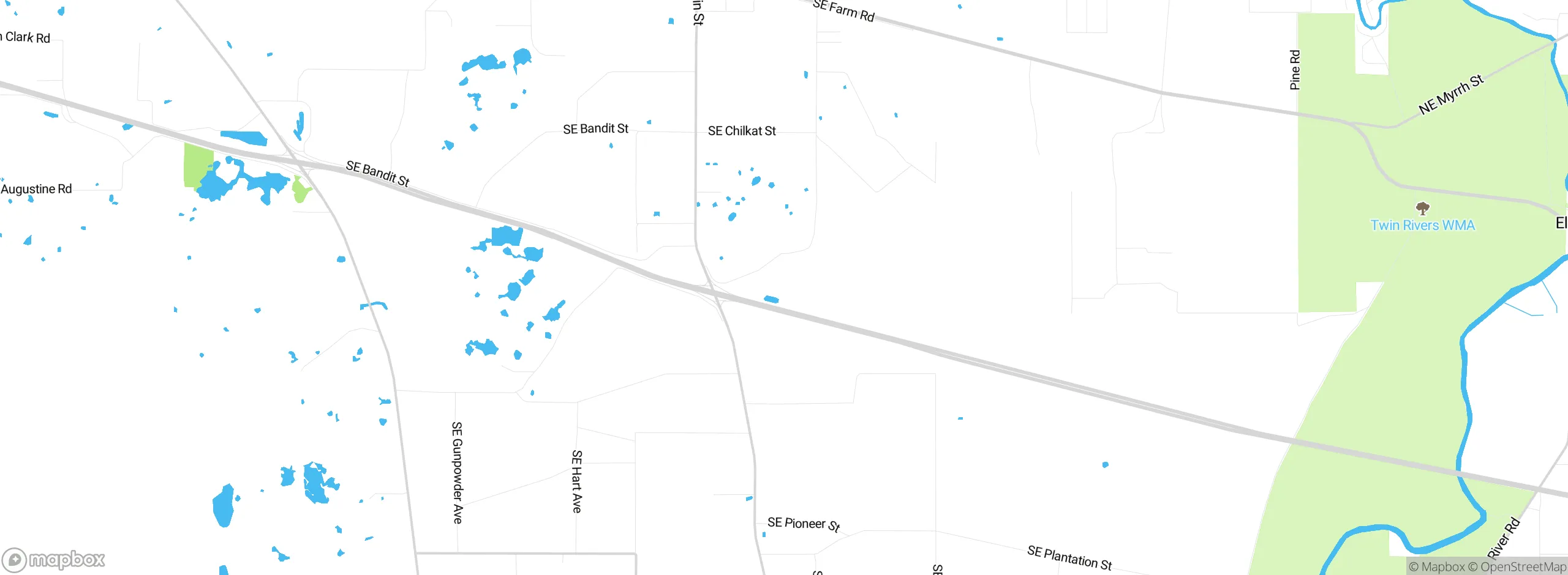 Map showing approximate location